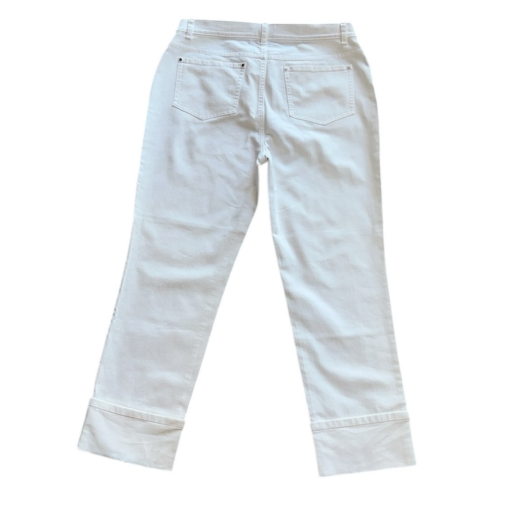 Lafayette 148 New York White Cropped Jeans - Picture 3 of 12